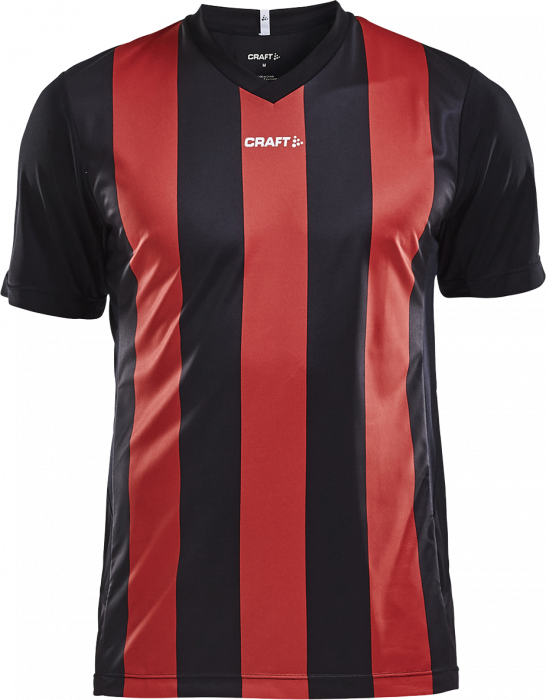 Craft - Progress Jersey Stripe Kids - Nero & rosso