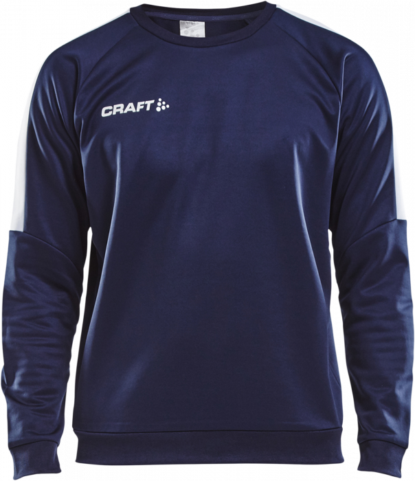 Craft - Progress R-Neck Sweather - Marineblauw & wit